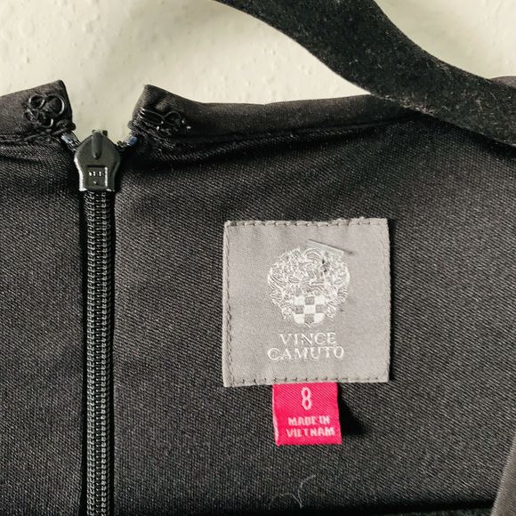 Vince Camuto Floral Fit Flare 3/4 SLV Scuba Dress - Picture 6 of 7